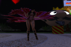 Ania deploie son plumage!